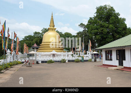 Goldener Tempel von Dambulla, Sri Lanka, Asien. Stockfoto