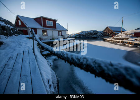 Winter in Skarhamn und Umgebung, Schweden 2016 Stockfoto