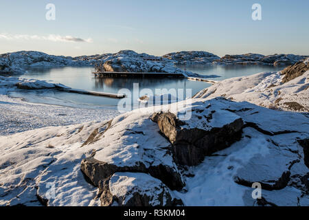 Winter in Skarhamn und Umgebung, Schweden 2016 Stockfoto