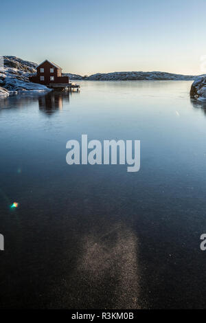 Winter in Skarhamn und Umgebung, Schweden 2016 Stockfoto