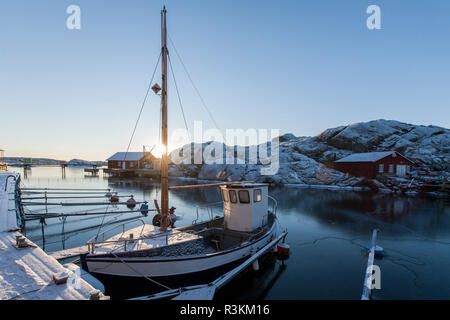 Winter in Skarhamn und Umgebung, Schweden 2016 Stockfoto