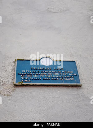 Berühmte Sherborne Lane zurückgeht bis 774 AD in Lyme Regis West Dorset UK Stockfoto