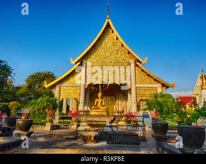 Südostasien, Thailand, Chiang Mai, Wat Prasingh ist am meisten besuchten Ort in Chiang Mai Stockfoto