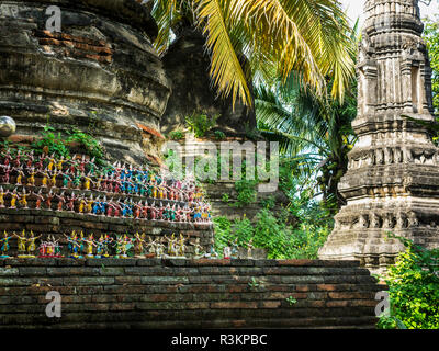 Südostasien, Thailand, Ayutthaya, Wat Mahathat Stockfoto