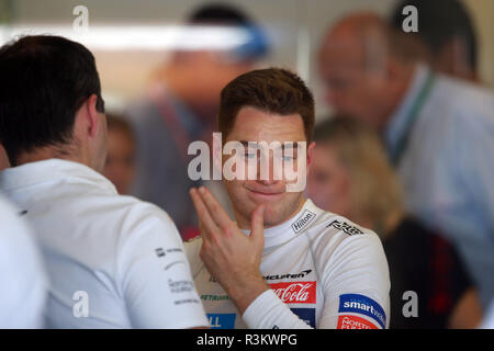 Abu Dhabi, VAE. 23. November 2018. Sport Formel 1 Grand Prix von Abu Dhabi 2018 Im Pic: Stoffel Vandoorne (BEL) McLaren MCL 33 Credit: LaPresse/Alamy leben Nachrichten Stockfoto