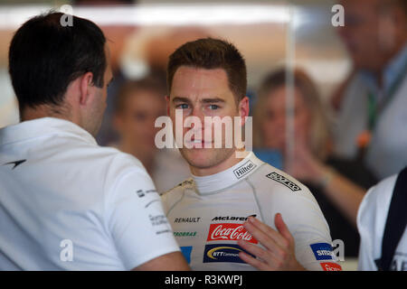 Abu Dhabi, VAE. 23. November 2018. Sport Formel 1 Grand Prix von Abu Dhabi 2018 Im Pic: Stoffel Vandoorne (BEL) McLaren MCL 33 Credit: LaPresse/Alamy leben Nachrichten Stockfoto