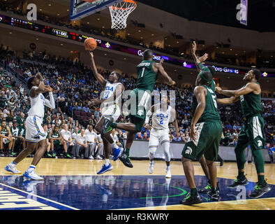 22.November 2018 Las Vegas, NV, USA UCLA Bruins guard Prinz Ali (23) während der NCAA Men's Basketball Continental Tire Las Vegas Invitational zwischen UCLA Bruins und die Michigan State Spartans 67-87 in der Orleans Arena in Las Vegas, NV verloren. Thurman James/CSM Stockfoto