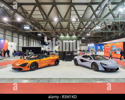 Mailand, Lombardei, Italien - 23 November, 2018 - McLaren stand in Autoclassica Milano Edition 2018 Fiera Milano Rho Credit: Armando Borges/Alamy leben Nachrichten Stockfoto