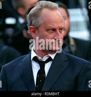 CANNES, Frankreich - 13. MAI 2018: Benoît Poelvoorde, geht den roten Teppich für die "Friss oder Stirb" Screening auf dem Festival de Cannes (Ph: Mickael Chavet) Stockfoto