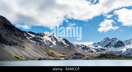 Ruinen von Stromness Walfangstation in South Georgia. Stockfoto