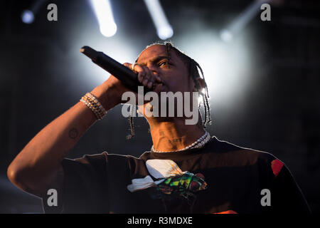 Travis Scott während der Krakauer Live Festival 2017 in Krakau, Polen am 18. August 2017 Stockfoto