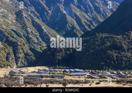 Neuseeland, Südinsel, Canterbury, Aoraki-Mt. Cook Nationalpark, Mt. Cook Village Stockfoto