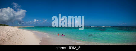 Britische Jungferninseln, Anegada. Flash von Schönheit Strand Stockfoto