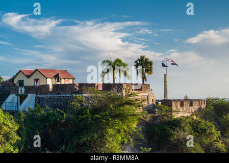 Sint Eustatius. Oranjestad, Fort Oranje Stockfoto