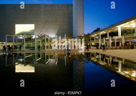 Israel, Tel Aviv, Helena Rubinstein Zentrum für Moderne Kunst (links) und Charles Bronfman Auditorium (rechts) Stockfoto