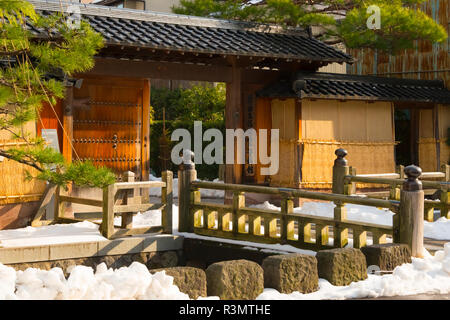 Historische Samurai-Residenz gedreht-Museum in Nagamachi Samurai District, Kanazawa, Präfektur Ishikawa, Japan Stockfoto