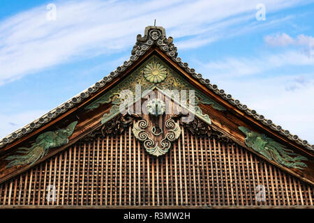 Kyoto, Japan. Ninomaru Palace Dachterrasse in Kyoto Nijo Schloss Stockfoto