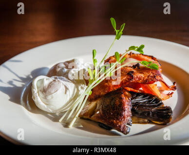 Frühstück in der Bamurru Plains Lodge, Northern Territory, Australien Stockfoto
