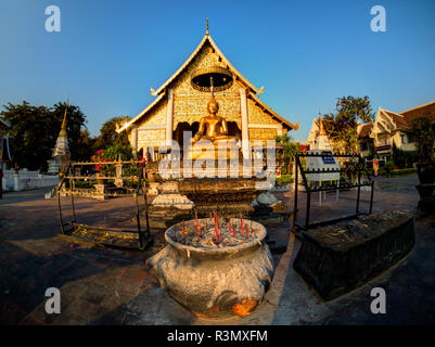 Thailand, Chiang Mai, Wat Prasingh ist am meisten besuchten Ort in Chiang Mai Stockfoto