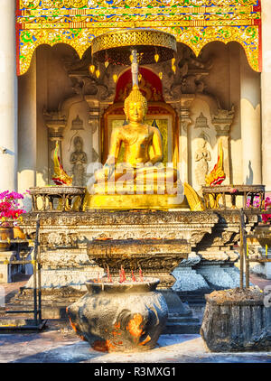 Thailand, Chiang Mai, Wat Prasingh ist am meisten besuchten Ort in Chiang Mai Stockfoto