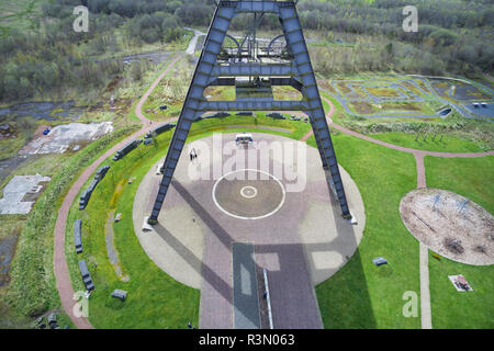 Die Baronie ein Frame Colliery Site Stockfoto