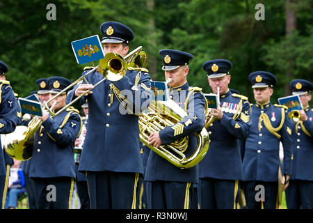 Der Royal Air Force Central Band führen Sie in Großbritannien Stockfoto