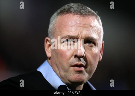 Ipswich Town Manager Paul Lambert während der Sky Bet Meisterschaft am Portman Road, Ipswich. PRESS ASSOCIATION Foto. Bild Datum: Freitag, 23. November 2018. Siehe PA-Geschichte Fußball Ipswich. Photo Credit: John Walton/PA-Kabel. Einschränkungen: EDITORIAL NUR VERWENDEN Keine Verwendung mit nicht autorisierten Audio-, Video-, Daten-, Spielpläne, Verein/liga Logos oder "live" Dienstleistungen. On-line-in-Match mit 120 Bildern beschränkt, kein Video-Emulation. Keine Verwendung in Wetten, Spiele oder einzelne Verein/Liga/player Publikationen. Stockfoto