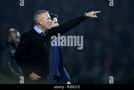 Ipswich Town Manager Paul Lambert während der Sky Bet Meisterschaft am Portman Road, Ipswich. Stockfoto