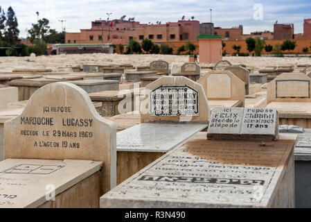 Jüdischer Friedhof in Marrakesch, Marokko (Marrakesch) Stockfoto