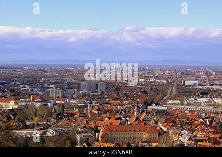 Blick von der Turmberg in Durlach bei Karlsruhe Stockfoto