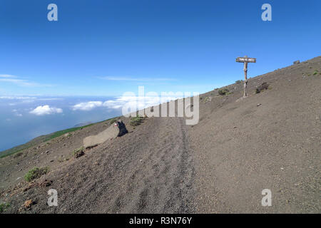 El Hierro - Raya de binto am Camino de la Virgen Stockfoto