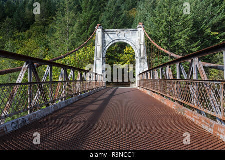 Kanada, British Columbia. Alexandra Brücke über den Fraser River. Stockfoto