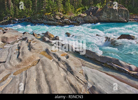 Kanada, British Columbia, Kootenay National Park. Numa fällt auf Vermillion River. Stockfoto
