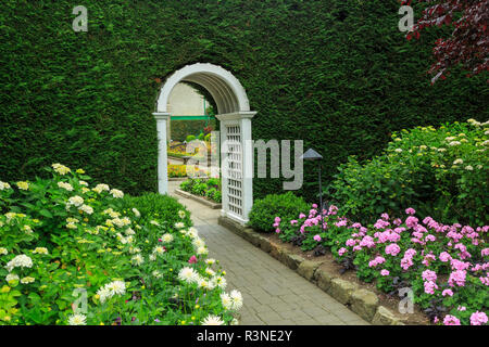 Sommer, Butchart Gardens, Brentwood Bay in der Nähe von Victoria, British Columbia. Stockfoto