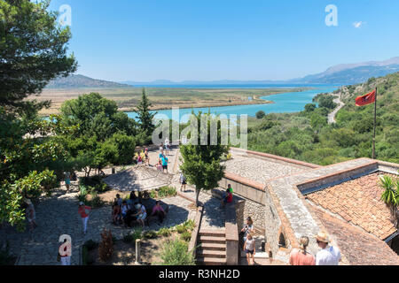 Blick vom venezianischen Turm, Butrint National Park, Saranda, Albanien Stockfoto