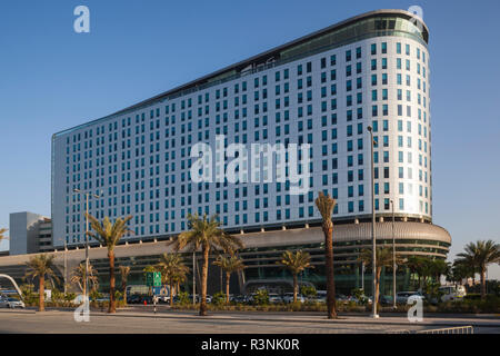 Vae, Abu Dhabi. Al Safarat Botschaftsviertel, aloft Hotel Stockfoto