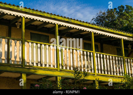 Sint Eustatius. Oranjestad, Gebäude, Detail Stockfoto