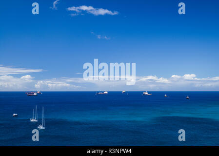 Sint Eustatius. Oranjestad Bay Stockfoto