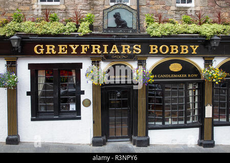 Greyfriars Bobby Pub auf kerzenmacher Zeile im Stadtzentrum von Edinburgh, Stockfoto