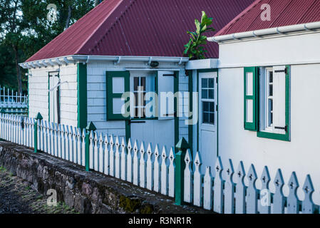 Sint Eustatius. Oranjestad, Gebäude, Detail Stockfoto