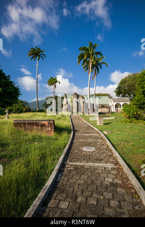 St. Kitts und Nevis, St. Kitts. Middle Island, St. Thomas Kirche Stockfoto