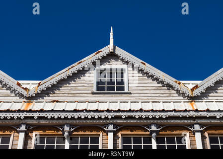 St. Kitts und Nevis, St. Kitts. Basseterre Gebäude entlang der Fort Street Stockfoto