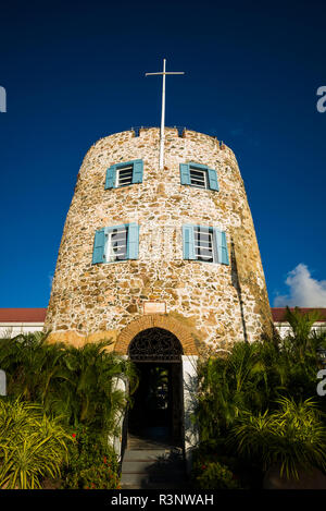 Us Virgin Islands, St. Thomas. Charlotte Amalie, Bluebeards Castle außen Stockfoto