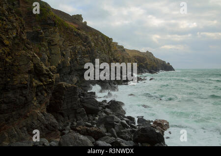 Housel, indem auf die Eidechse, die Küste von Cornwall Stockfoto