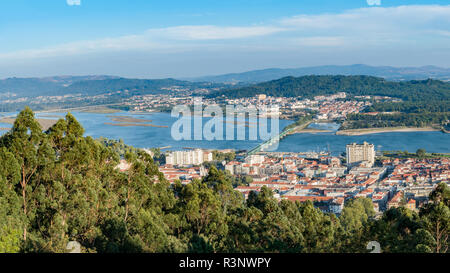 Blick auf das Zentrum von Viana do Castelo, eine berühmte Stadt im nördlichen Teil von Portugal Stockfoto