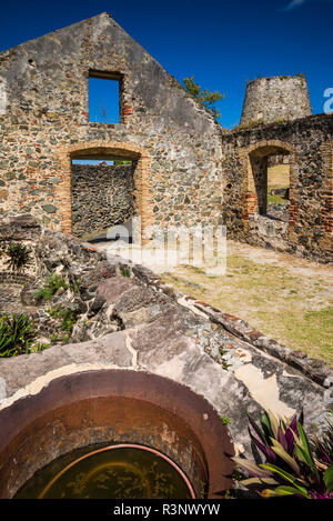 Us Virgin Islands, St. John. Leinster Bay, Annaberg Sugar Mill Ruinen Stockfoto