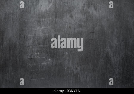 Leere schwarze Kreide bord Textur. Mockup Hintergrund Stockfoto
