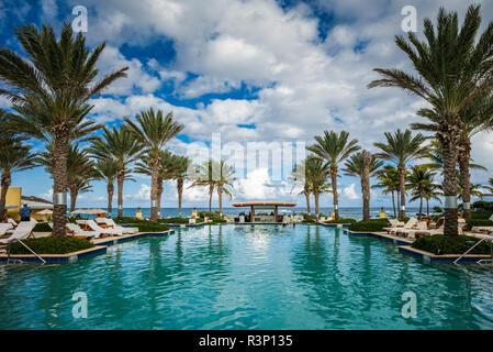 Sint Maarten. Dawn Beach, The Westin Dawn Beach Resort Pool Stockfoto