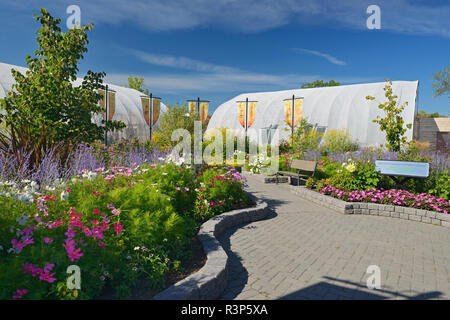 Kanada, Manitoba, Winnipeg. Schmetterlingsgarten im Assiniboine Park. Stockfoto