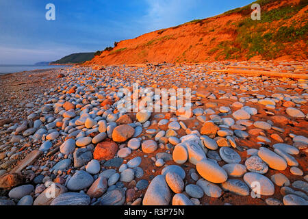 Kanada, Nova Scotia, schönen Bucht. Sonnenuntergang an der Küste des Golfes von St. Lawrence. Stockfoto